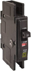 Square D - 30 Amp, 120/240 VAC, 1 Pole, DIN Rail Mounted, Flush Mount, Surface Mount Miniature Circuit Breaker - Thermal Magnetic Trip, 10 kA at 120/240 VAC Breaking Capacity, 14-2 (Aluminum), 14-2 (Copper) AWG, 74mm Deep x 103mm High x 19mm Wide - Makers Industrial Supply