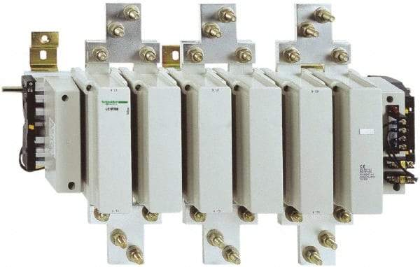 Schneider Electric - 3 Pole, 1600 Amp at 440 VAC and 780 Amp at 440 VAC, Nonreversible IEC Contactor - Bureau Veritas, CSA, DNV, EN/IEC 60947-1, EN/IEC 60947-4-1, GL, JEM 1038, LROS, RINA, RMRoS, RoHS Compliant, UL Listed - Makers Industrial Supply