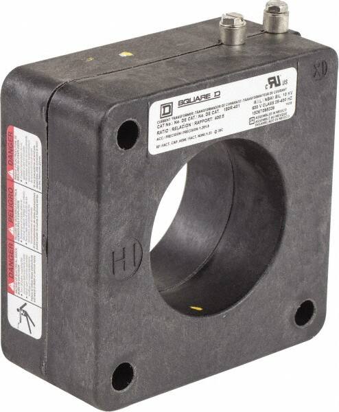 Square D - 400 Amp AC Input, 5 Amp AC Output, Panel Meter Donut Current Transformer - Screw Terminal - Makers Industrial Supply