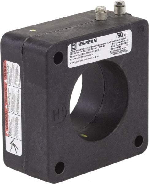 Square D - 800 Amp AC Input, 5 Amp AC Output, Panel Meter Donut Current Transformer - Screw Terminal - Makers Industrial Supply