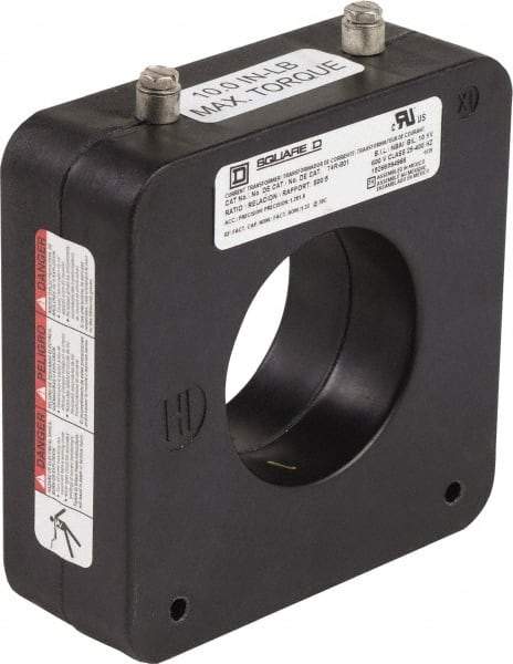 Square D - 800 Amp AC Input, 5 Amp AC Output, Panel Meter Donut Current Transformer - Screw Terminal - Makers Industrial Supply