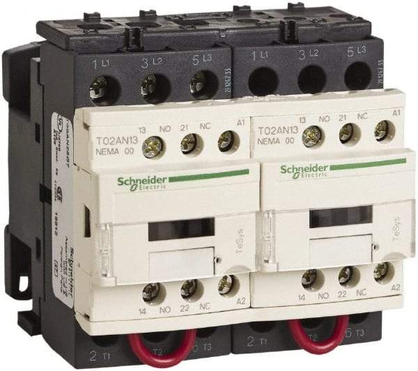 Square D - 3 Pole, 120 Coil VAC, 9 Amp NEMA Contactor - Open Enclosure - Makers Industrial Supply