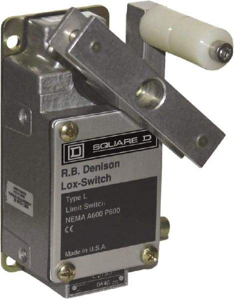 Square D - NO/NC Configuration, 500 Volt, 10 Amp, Aluminum Cable Safety Limit Switch - 2-1/4 Inch Wide x 3.41 Inch Deep x 4.95 Inch High, IP67 Ingress Rating - Makers Industrial Supply