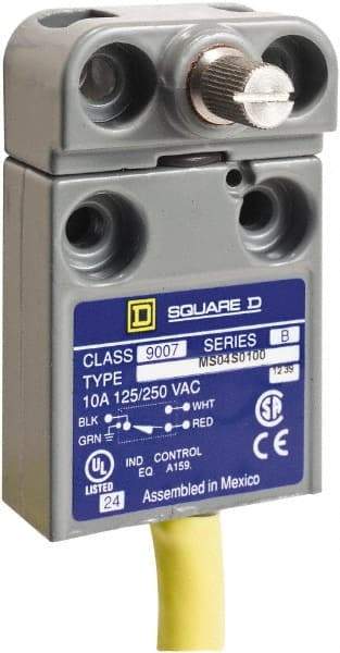 Square D - SPDT, NC/NO, 240 VAC, Prewired Terminal, Rotary Head Actuator, General Purpose Limit Switch - 1, 2, 4, 6, 6P NEMA Rating, IP67 IPR Rating - Makers Industrial Supply