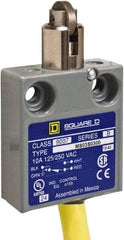 Square D - SPDT, NC/NO, 240 VAC, Prewired Terminal, Roller Plunger Actuator, General Purpose Limit Switch - 1, 2, 4, 6, 6P NEMA Rating, IP67 IPR Rating, 80 Ounce Operating Force - Makers Industrial Supply