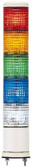 Schneider Electric - LED Lamp, Blue, Clear, Green, Orange, Red, Steady, Preassembled Stackable Tower Light Module Unit - 24 VAC/VDC, 125 Milliamp, IP54 Ingress Rating, Base Mount - Makers Industrial Supply