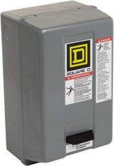 Square D - 110 Coil VAC at 50 Hz, 120 Coil VAC at 60 Hz, 27 Amp, NEMA Size 1, Nonreversible Enclosed Enclosure NEMA Motor Starter - 10 hp at 1 Phase, 1 Enclosure Rating - Makers Industrial Supply