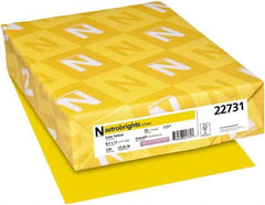 Neenah Paper - 8-1/2" x 11" Solar Yellow Colored Copy Paper - Use with Inkjet Printers, Laser Printers, Copiers - Makers Industrial Supply