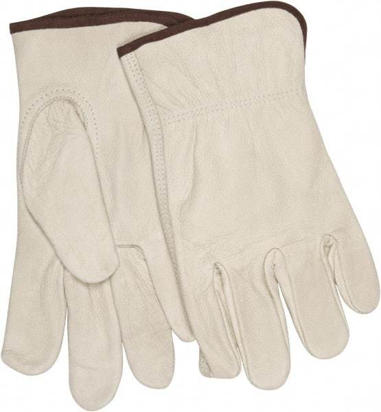 MCR Safety - Size XL General Protection Work Gloves - For Work & Driver, Uncoated, Slip-On Cuff, Cream, Paired - Makers Industrial Supply