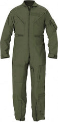 Flight Suit: Size 50 Regular, Nomex Green, Zipper Closure, 6 Pocket