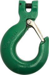 Campbell - 5/8" Chain Diam, 100 Chain Grade Clevis Hook - 22,600 Lb Capacity, 47/64" ID, 47/64" Pin Diam, 2-5/64" Hook Throat - Makers Industrial Supply