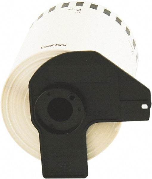 Brother - 5.2" Wide x 100" Long, White Paper Label Tape - For Charts - Makers Industrial Supply