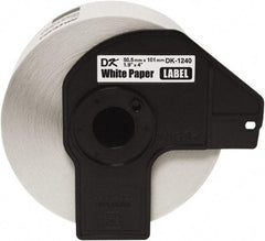 Brother - 4" Wide x 4" Long, White Paper Shipping Label - For Label Maker - Makers Industrial Supply