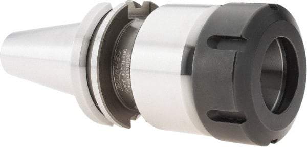 Parlec - 0.086" to 1" Capacity, 4" Projection, CAT40 Dual Contact Taper, ER40 Collet Chuck - 1" Shank Diam - Exact Industrial Supply