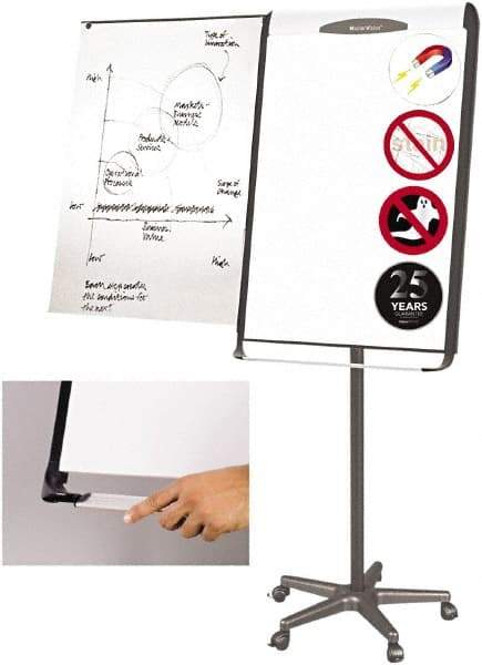 MasterVision - Magnetic Dry Erase Easel - 41" High - Makers Industrial Supply