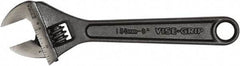 Irwin - 1" Jaw Capacity, 6" Standard Adjustable Wrench - Chrome Vanadium Steel, Black Finish - Makers Industrial Supply