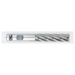 2 Dia. x 9-3/4 Overall Length 6-Flute Square End HSS-CO SE End Mill-Round Shank-Center Cutting-Uncoated - Makers Industrial Supply