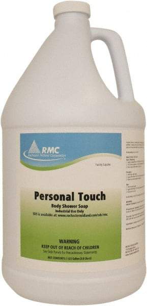 Rochester Midland Corporation - 1 Gal Bottle Peach Hair & Body Wash - Blue - Makers Industrial Supply