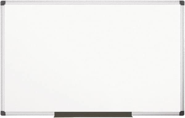 MasterVision - 48" High x 96" Wide Magnetic Dry Erase Board - Porcelain/Steel - Makers Industrial Supply