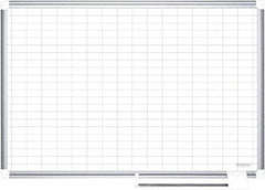 MasterVision - 48" High x 72" Wide Magnetic Dry Erase Calendar - Porcelain/Steel - Makers Industrial Supply