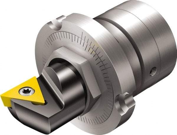 Sandvik Coromant - Series Fine Boring Unit, Left Hand Cut, 38.10mm Min Bore Diam, Boring Cartridge - 19.2mm Back of Bar to Cutting Edge, TCMT Insert, 33.84mm OAL - Makers Industrial Supply