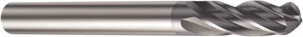 Sandvik Coromant - 3/8" Diam, 19.05mm LOC, Solid Carbide Ball End Mill - AlCrN Finish, Single End, 3-1/2" OAL, 3/8" Shank Diam, Ball Flute - Makers Industrial Supply