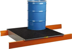 Little Giant - 66 Gal Sump, Steel Spill Deck or Pallet - 49" Long x 51" Wide x 8-1/2" High - Makers Industrial Supply