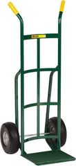 Little Giant - 600 Lb Capacity 49" OAH Hand Truck - Dual Handle, Steel, Flat-Free Microcellular Foam Wheels - Makers Industrial Supply