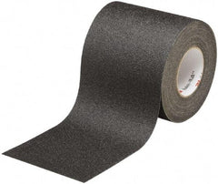 Ability One - Black Solid Color Anti-Slip Vinyl Tape - 4" Wide x 60' Long x 0.028" Thick, General Traffic - Makers Industrial Supply