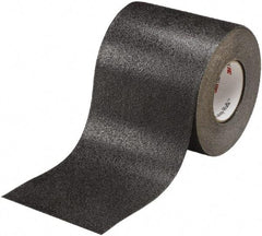 Ability One - Black Solid Color Anti-Slip Vinyl Tape - 4" Wide x 60' Long x 0.036" Thick, General Traffic - Makers Industrial Supply