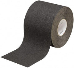 Ability One - Black Solid Color Anti-Slip Vinyl Tape - 6" Wide x 60' Long x 0.045" Thick, General Traffic - Makers Industrial Supply