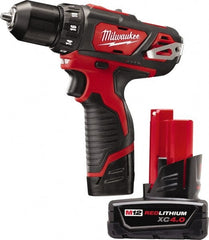 Milwaukee Tool - 12V 3/8" Pistol Grip Cordless Drill - Makers Industrial Supply