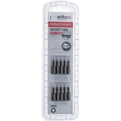 Wiha - 25mm Hex Screwdriver Bit - 1/4" Drive, 1" OAL - Makers Industrial Supply