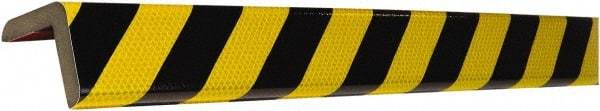 PRO-SAFE - Polyurethane Foam Type H+ Corner Guard - Black/Yellow - Makers Industrial Supply