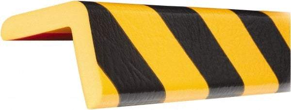 PRO-SAFE - Polyurethane Foam Type H+ Corner Guard - Black/Yellow - Makers Industrial Supply