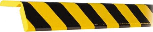 PRO-SAFE - Polyurethane Foam Type H+ Corner Guard - Black/Yellow - Makers Industrial Supply