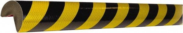 PRO-SAFE - Polyurethane Foam Type A+ Corner Guard - Black/Yellow - Makers Industrial Supply