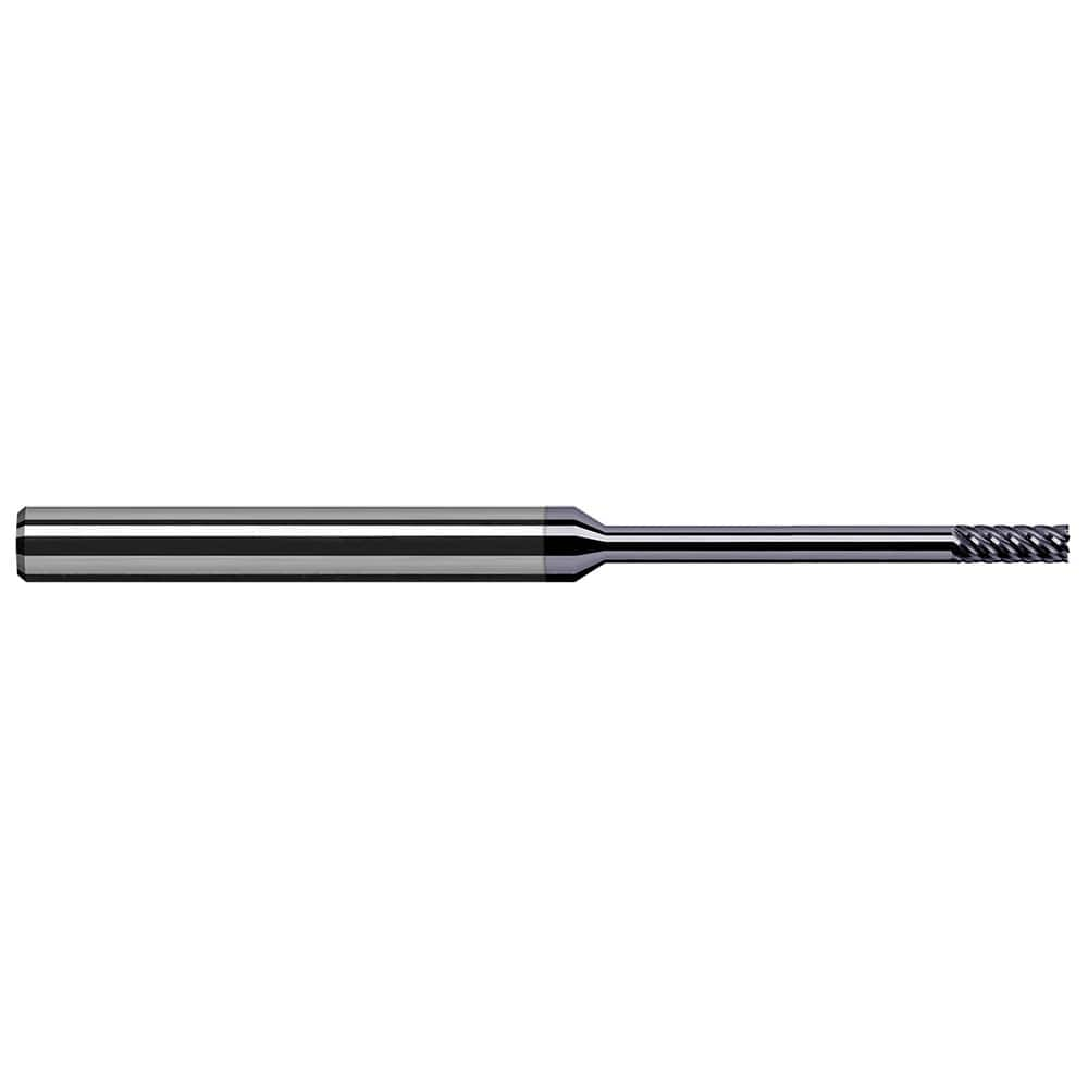 Harvey Tool - Square End Mills; Mill Diameter (Inch): 1/16 ; Mill Diameter (Decimal Inch): 0.0620 ; Length of Cut (Decimal Inch): 0.1860 ; Material: Solid Carbide ; Finish/Coating: AlTiN Nano ; Shank Diameter (Inch): 1/8 - Exact Industrial Supply