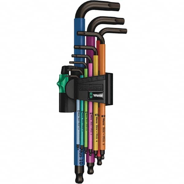 Wera - Hex Key Sets Tool Type: Hex L-Key Set Handle Type: Color Coded - Makers Industrial Supply