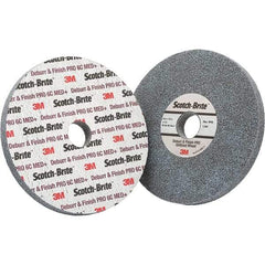 3M - 6" Medium Grade Ceramic Deburring Disc - 1" Center Hole, Holder Required - Makers Industrial Supply