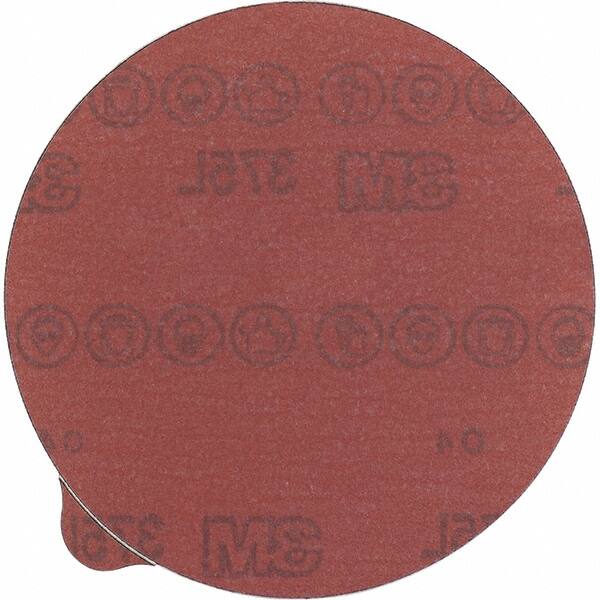 3M - 5" Diam, 240 Grit Aluminum Oxide Adhesive PSA Disc - Very Fine Grade, Reddish Brown, Film Backing, Flexible, Use with Random Orbital Sanders - Makers Industrial Supply