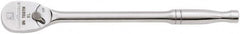 GearWrench - 1/4" Drive Pear Head Ratchet - Full Polish Chrome Finish, 6" OAL, 84 Gear Teeth, Full Polished Handle, Standard Head - Makers Industrial Supply