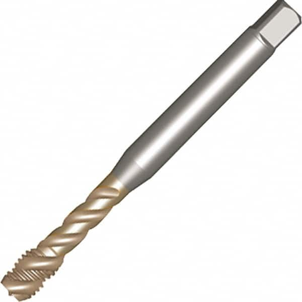 Sandvik Coromant - M4x0.70 M 3 Flute 6H Spiral Flute Tap - High Speed Steel, AlCrN Finish, 63mm OAL, Right Hand Thread, Series CoroTap 300 - Makers Industrial Supply