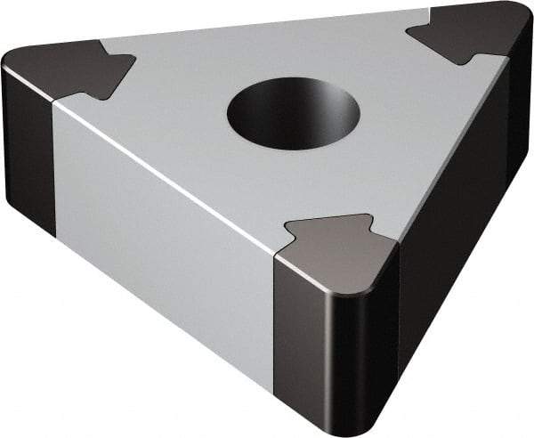 Sandvik Coromant - TNGA332 Grade 7025 CBN Turning Insert - Uncoated, 60° Triangle, 3/8" Inscr Circle, 3/16" Thick, 1/32" Corner Radius - Makers Industrial Supply