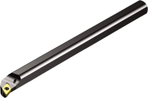 Sandvik Coromant - 16mm Min Bore Diam, 150mm OAL, 12mm Shank Diam, A..SDQCR/L Indexable Boring Bar - DCMT 2(1.5)1, DCMT 07 02 04 Insert, Screw or Clamp Holding Method - Makers Industrial Supply