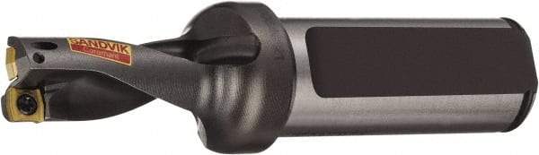 Sandvik Coromant - 41mm Max Drill Depth, 2xD, 18.5mm Diam, Indexable Insert Drill - 2 Inserts, 25mm Shank Diam, Flange Shank - Makers Industrial Supply