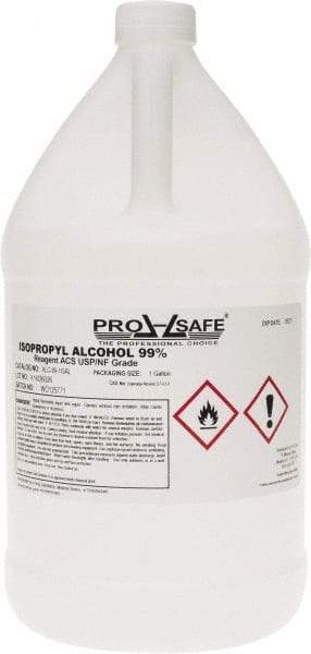 PRO-SAFE - 1 Gallon Isopropyl Alcohol Liquid - Comes in Bottle, 99% Isopropyl Alcohol - Makers Industrial Supply