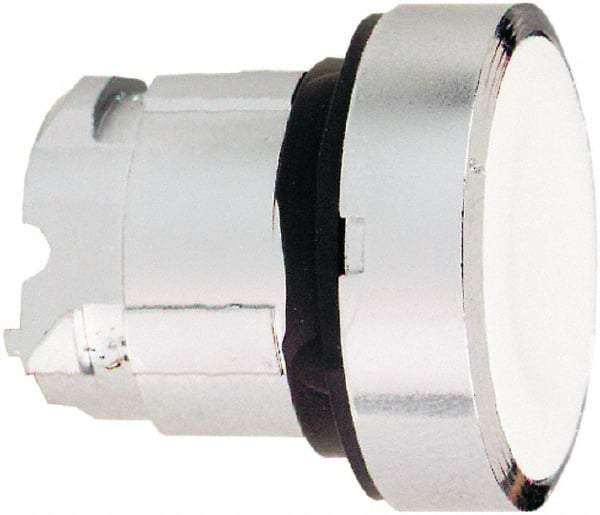 Schneider Electric - 22mm Mount Hole, Flush, Pushbutton Switch Only - Round, White Pushbutton, Nonilluminated, Momentary (MO) - Makers Industrial Supply