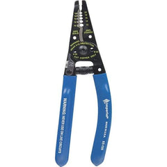 Imperial - 10 AWG to 20 AWG Solid, 22 AWG Stranded Capacity Wire Stripper/Cutter - 7-1/4" OAL, Hardened Steel with Cushion Grip Handle - Makers Industrial Supply