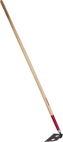 Razor-Back - 6" High x 9" Wide Square Steel Hoe - 66" Long Wood Straight Handle - Makers Industrial Supply